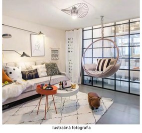 Fotoliu balansoar suspendat Belgica 1 (transparent + auriu + gri) . 1116277