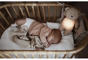 Pluș de îmbrățișat cu sunete și lumină Moonie ursuleț 2.0 organic honey