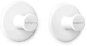 Set 2 agatatoare prosoape Brabantia ReNew 1003486, Kit de montare inclus, Pana la 2 kg, Alb