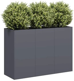 vidaXL Jardinieră Antracit 120x40x80 cm Oțel laminat la rece