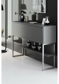 Comodă Luxe Anthracite and Silver
