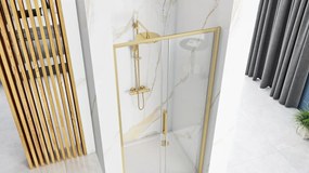 Paravan de dus REA Rapid Slide 130 Gold Brush
