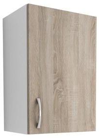 Corp Superior haaus, 1 Usa, Stejar Sonoma Inchis/Alb, 40 x 30 x 60 cm