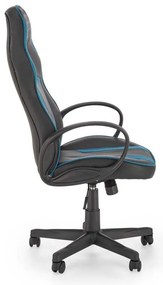 Fotoliu de birou Rebound, negru / albastru