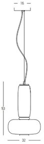 Lustra, Pendul design modern LED LIGHT 23W