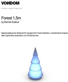 Brad Decorativ FOREST 1,5m ILUMINAT LED RGBW Vondom