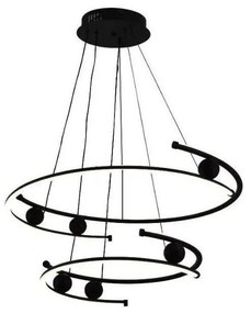 Lustră LED dimabilă pe cablu LED/80W/230V 3000-6500K + telecomandă