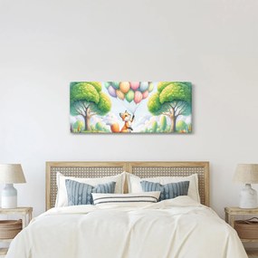 Tablou – Vulpe fericită (120x50 cm)