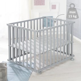 Țarc pentru copii gri 100x75 cm – Roba