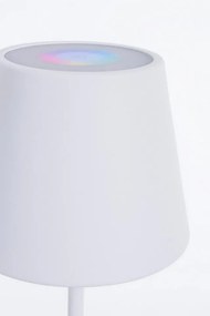 Veioza LED multicolor, alba, inaltime 38 cm, Etna, Bizzotto
