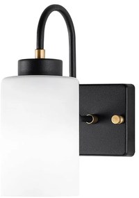 Aplică de perete neagră-albă ø 10 cm Duzsuz – Opviq lights