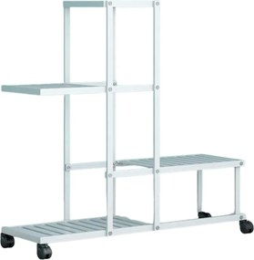 Etajera MAVERO, alb, metal, 63x23x62 cm