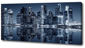 Tablou canvas Singapore timp de noapte