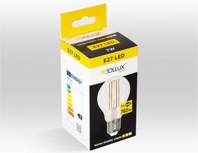 Bec LED/cu filament E27, cu lumină albă caldă 7 W – Sollux