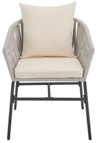 Jusky 2 fotolii metalice - gri deschis