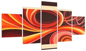 Tablou abstract - forme (125x70 cm), în 40 de alte dimensiuni noi