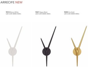 Aplica de perete minimalista LED Arrecife negru