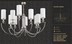 Candelabru 10 brate elegant design clasic realizat manual Lea