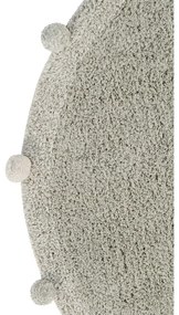 Covor pentru copii verde deschis lavabil/țesut manual din bumbac ø120 cm Bubbly Olive – Lorena Canals