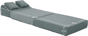 Saltea pliabilă/fotoliu extensibil, 2 in 1, mentolat, PELOS
