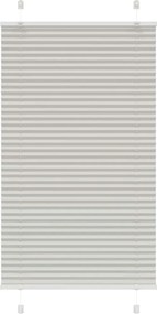 vidaXL Jaluzea plisată gri deschis 75x100cm Lățime țesătură 74,4 cm