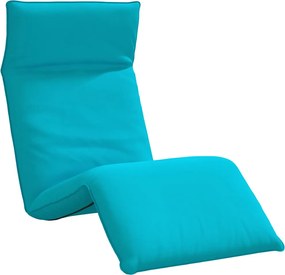 vidaXL Șezlong pliabil, turcoaz, 175x54x8,5 cm, țesătură Oxford