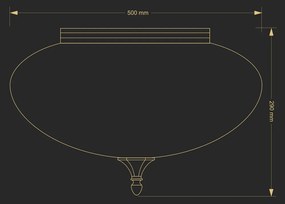 Plafoniera design clasic realizata manual Decor
