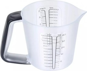 Cântar de bucătărie cu cană gradată Kinghoff KH 1829, 1,5 l, până la 5 kg, TARA, oprire automată, negru