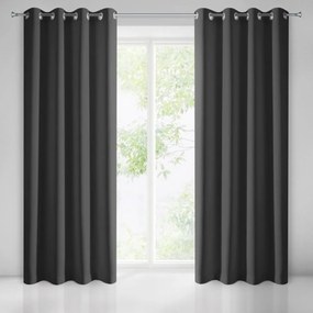 Draperie blackout culoarea neagră 140 x 270 cm