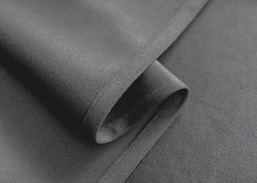 Draperii opace VELVET gri deschis 140x250 cm (2 buc), inele metalice