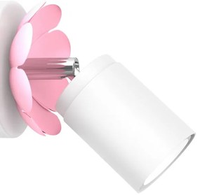 Spot de perete FLOWER 1xGU10/8W/230V alb