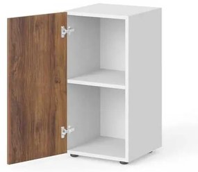 Dulap scurt Manager 39,9 x 42,2 x 80 cm, stânga, nuca warmia / alb