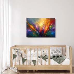 Tablou - Abstracție de flori (90x60 cm)