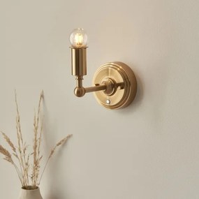 Lampă LED reîncărcabilă dimabilă de perete Endon 114831 BURLEY LED/1,5W/5V alamă/bej