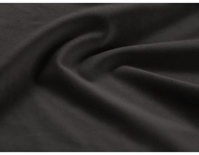 Colțar gri închis extensibil, cu spațiu de depozitare cu tapițerie din catifea (cu colț pe partea stângă-în formă de "U") Kyoto – Cosmopolitan Design