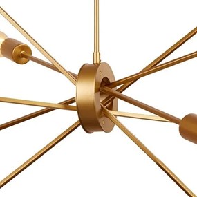 Lustră pe tijă ALPHA 10xE27/60W/230v aurie Searchlight 29010-10GO