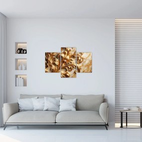 Tablou - Marmură cu auriu (90x60 cm)