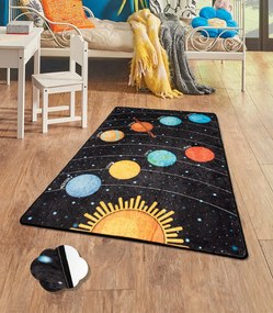 Covor pentru copii Galaxy Negru 100x160 cm