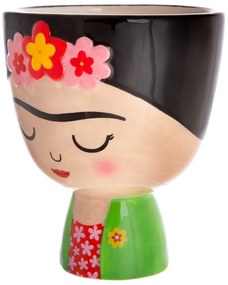 Ghiveci decorativ din piatră pictată manual ø 12 cm Frida – Sass &amp; Belle