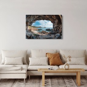 Tablou - Peșteră lângă mare (90x60 cm)