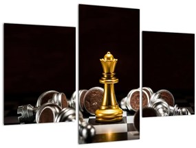 Tablou - Figurine de șah (90x60 cm)