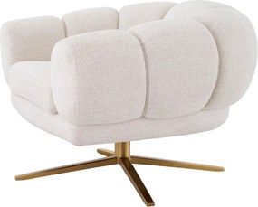 Fotoliu modern pivotant design LUX Sunset, Lyssa off-white