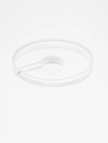 Lustra circulara aluminiu alb LED CCT SIENA 80cm