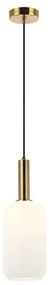 Pendul design modern Fannel negru, auriu, opal 15cm