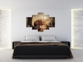 Tablou - Natura moartă, pescuit (150x105 cm)