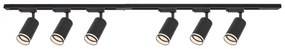 Spot pe șină PIPE 6xGU10/10W/230V, negru