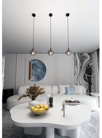 Lustră pe cablu COSMO 1xE14/10W/230V d. 14 cm negru/gri