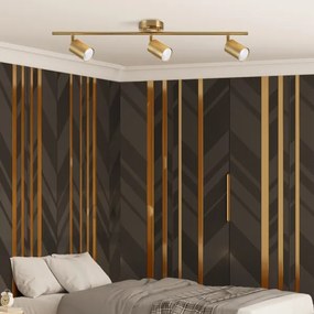 Spot LED RGBW dimmabil GOLDI 3xGU10/6,5W/230V auriu