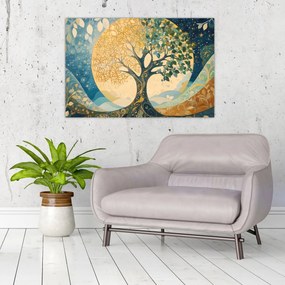 Tablou – Arborele vieții în lună (90x60 cm)