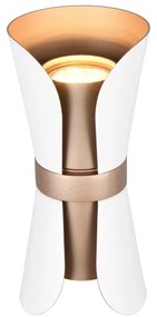 Aplică de perete albă/în culoarea bronz Coat – Trio